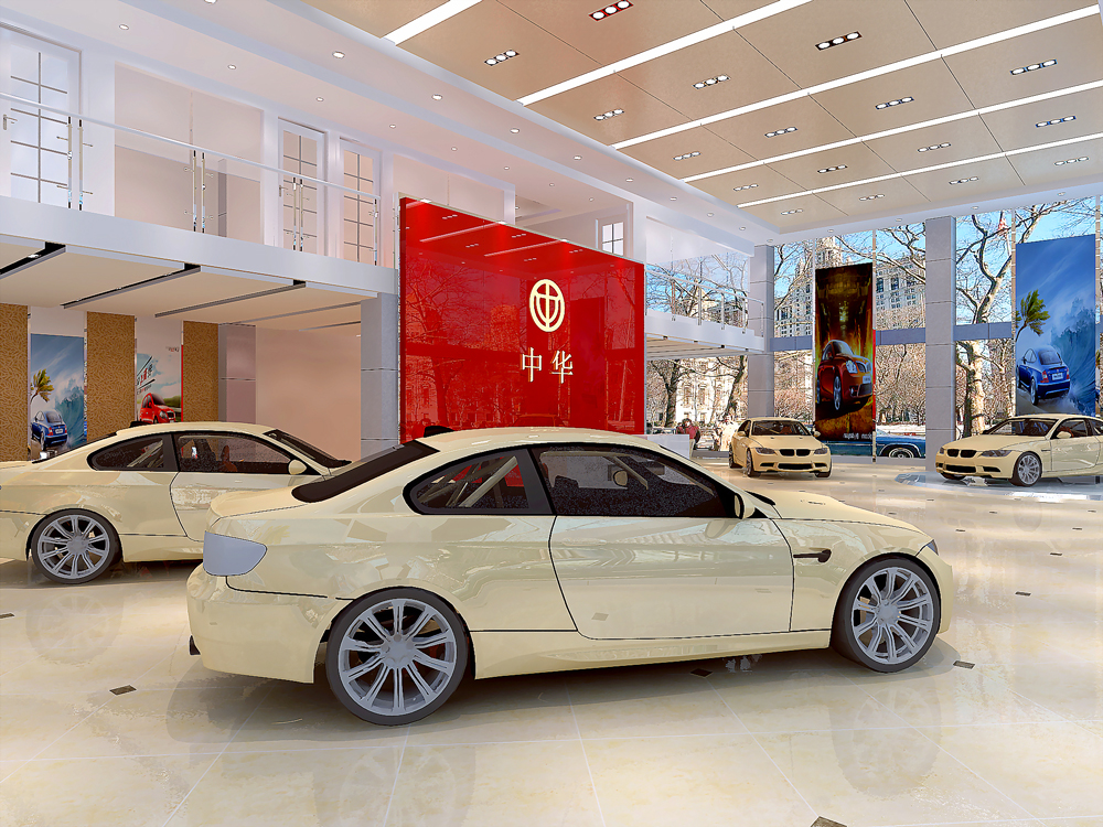 阜陽(yáng)4S店汽車(chē)展廳裝修(圖3)