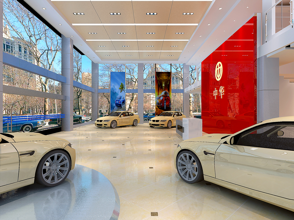 阜陽(yáng)4S店汽車(chē)展廳裝修(圖2)